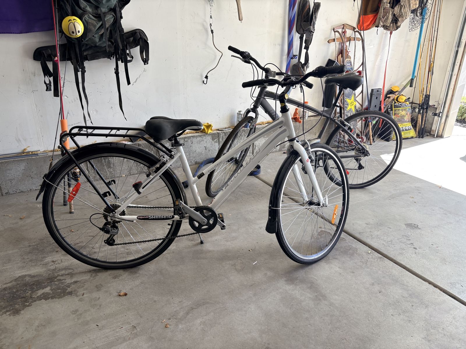 Infinity Cycle Works Boss Three Hybrid Bike with Shimano Components - White