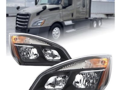 New Set Left and Right Headlights for 2018 to 2024 Freightliner Cascadia Includes Bulbs