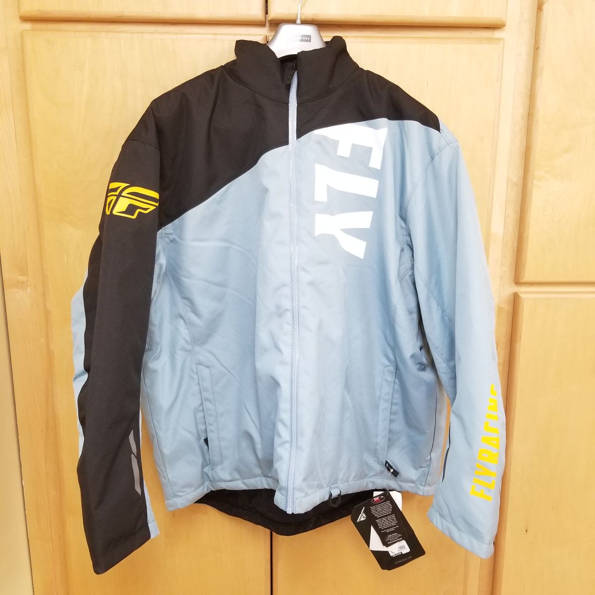 Fly Racing Aurora Jacket (Blue/Yellow, 3X-Large) (470-41243X-L-BIN5)