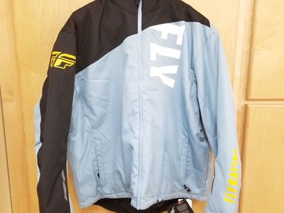 Fly Racing Aurora Jacket (Blue/Yellow, 3X-Large) (470-41243X-L-BIN5)
