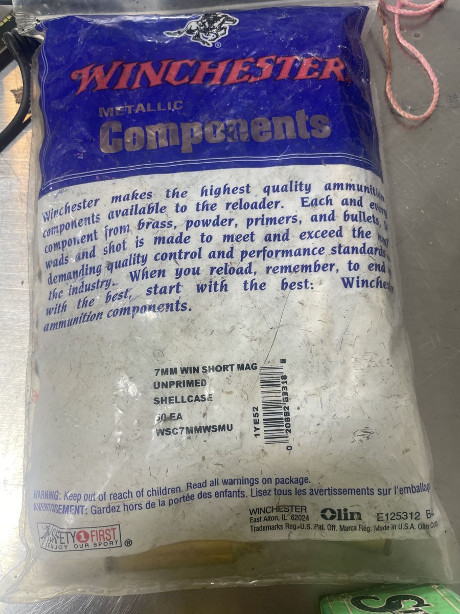 7mm Winchester Short Mag Brass