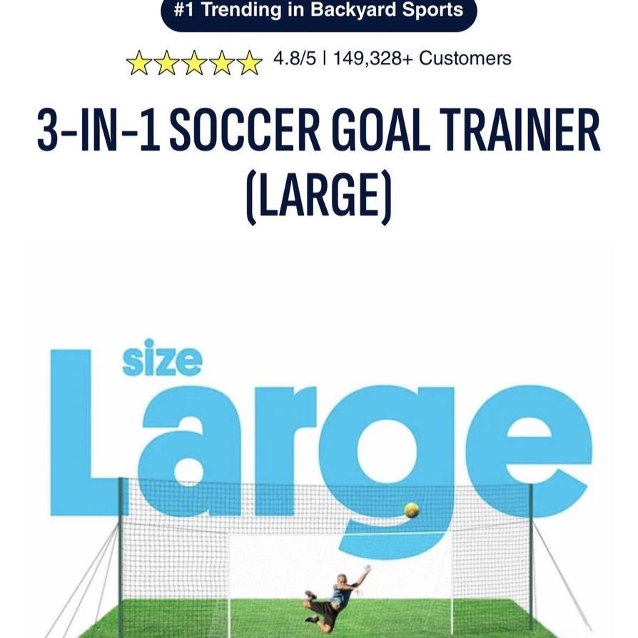 Open Goal Soccer Net - Used Condition