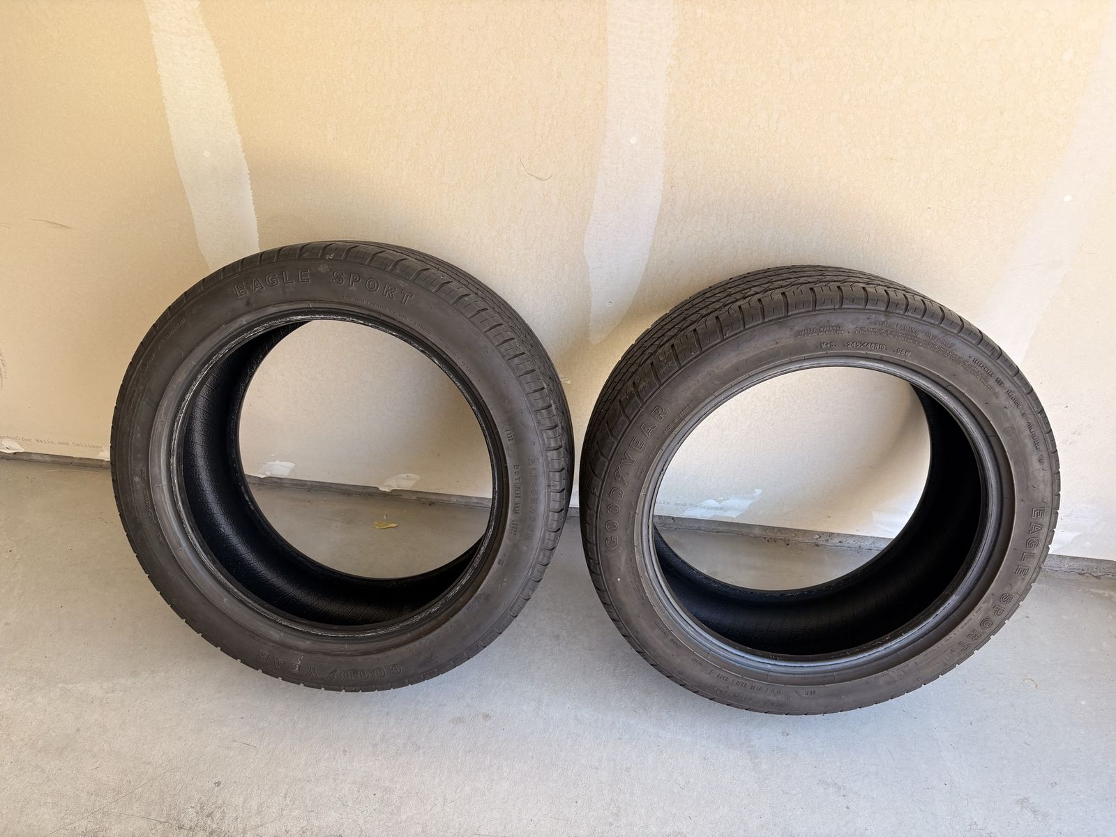 Pair of Goodyear Eagle Sport All-Season Tires