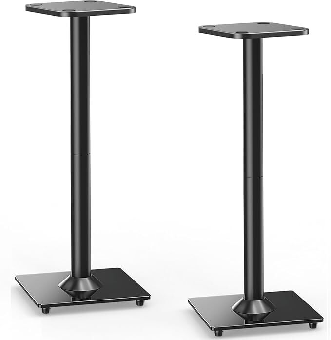 BestQi Innovation Technology Speaker Stands, 28.5" high. 8 lbs each