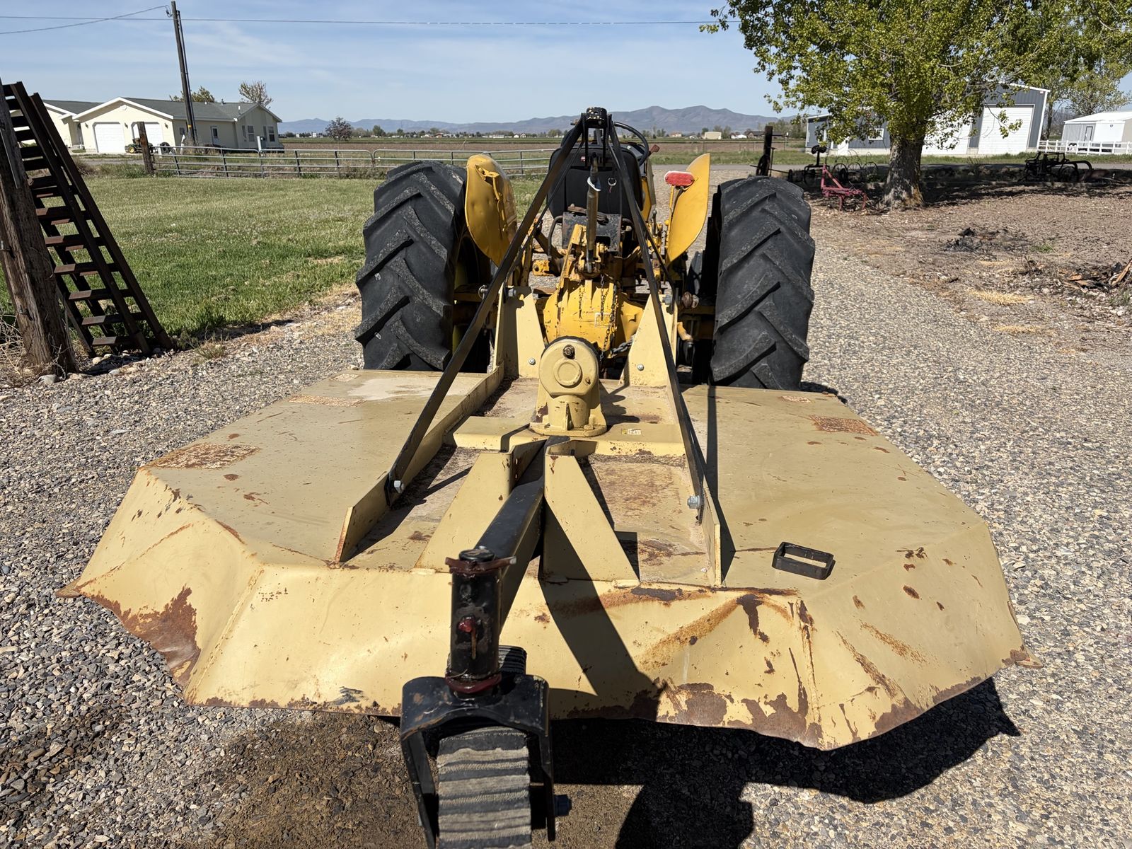 Tractor and mower