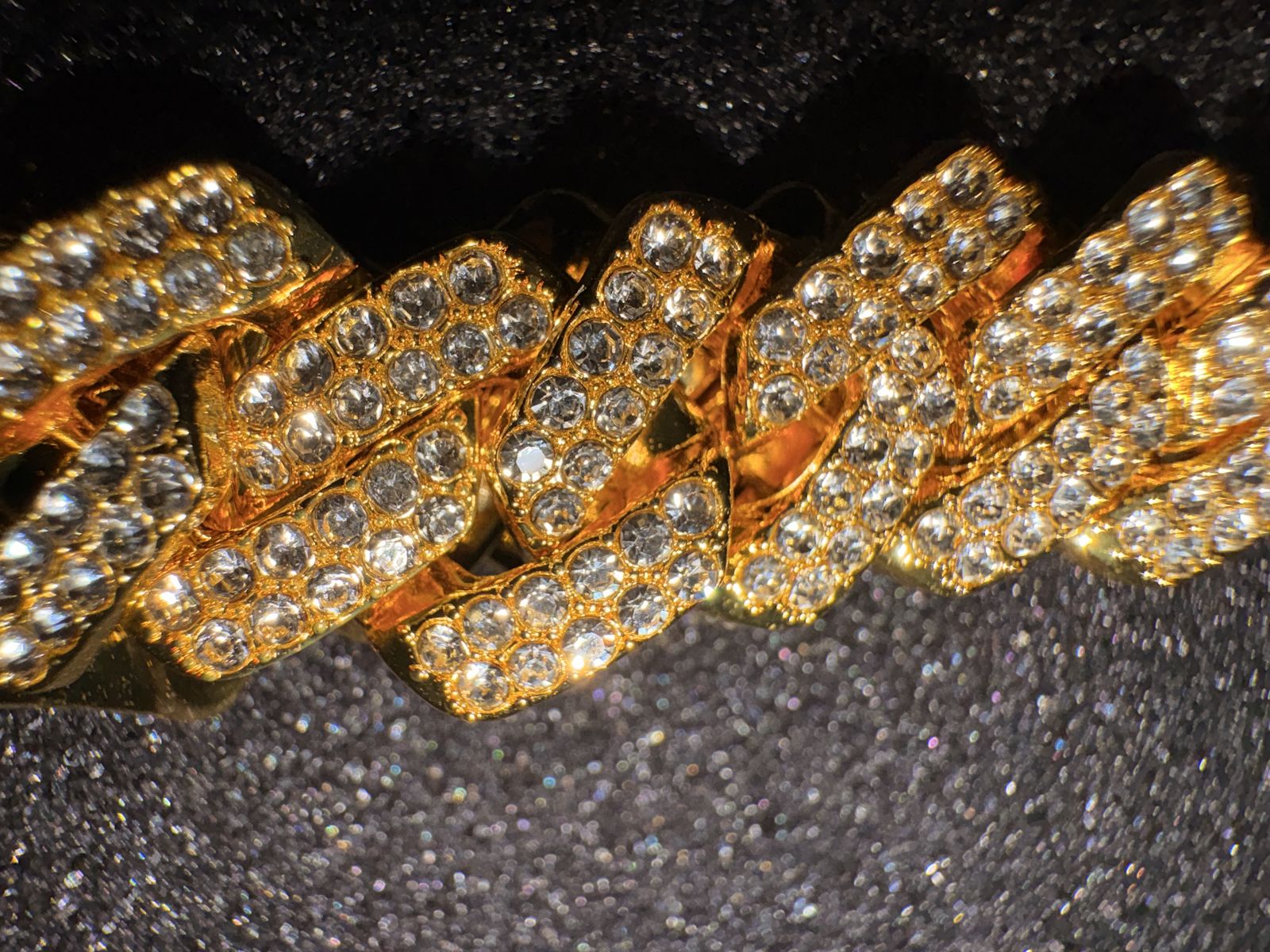 Men's 14MM VSS Lab Grown Diamond Gold Bracelet