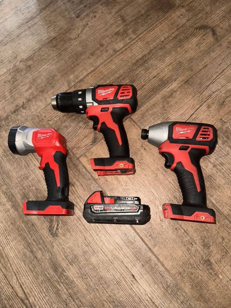Milwaukee drill & IMpact Driver