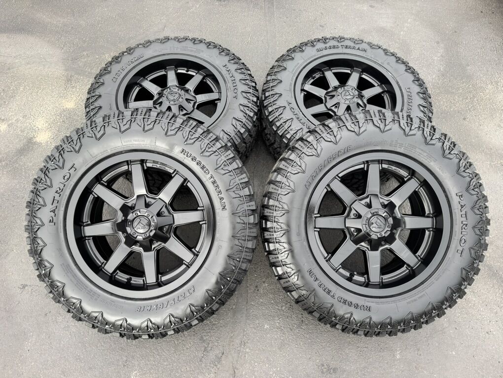 New Black Fuel LT275/65r18 RT 6x5.5 Chevy GM 6x135