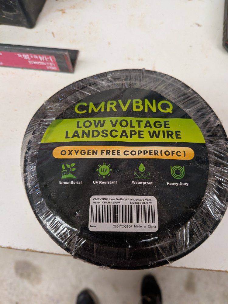 Low Voltage Landscape Wire 12 Gauge 2 Conductor 30FT Oxygen Free Copper