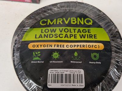 Low Voltage Landscape Wire 12 Gauge 2 Conductor 30FT Oxygen Free Copper