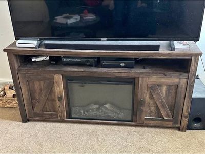 Wood Electric Fireplace