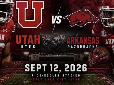 (3) Utah Utes vs Arkansas Razorbacks Football Tickets - Sept 12, 2026.