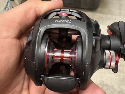 Quantum PT Smoke S3 baitcaster and 7ft berkley lightning rod shock