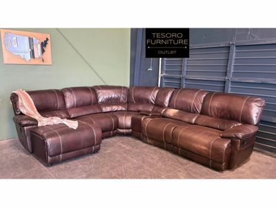 LEATHER RECLINER SECTIONAL