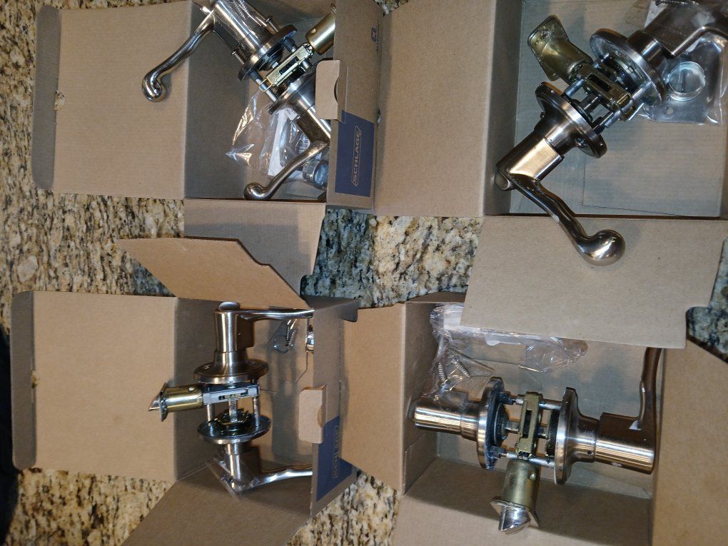 Exterior door locksets