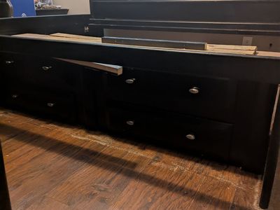 Full size bed with mattress