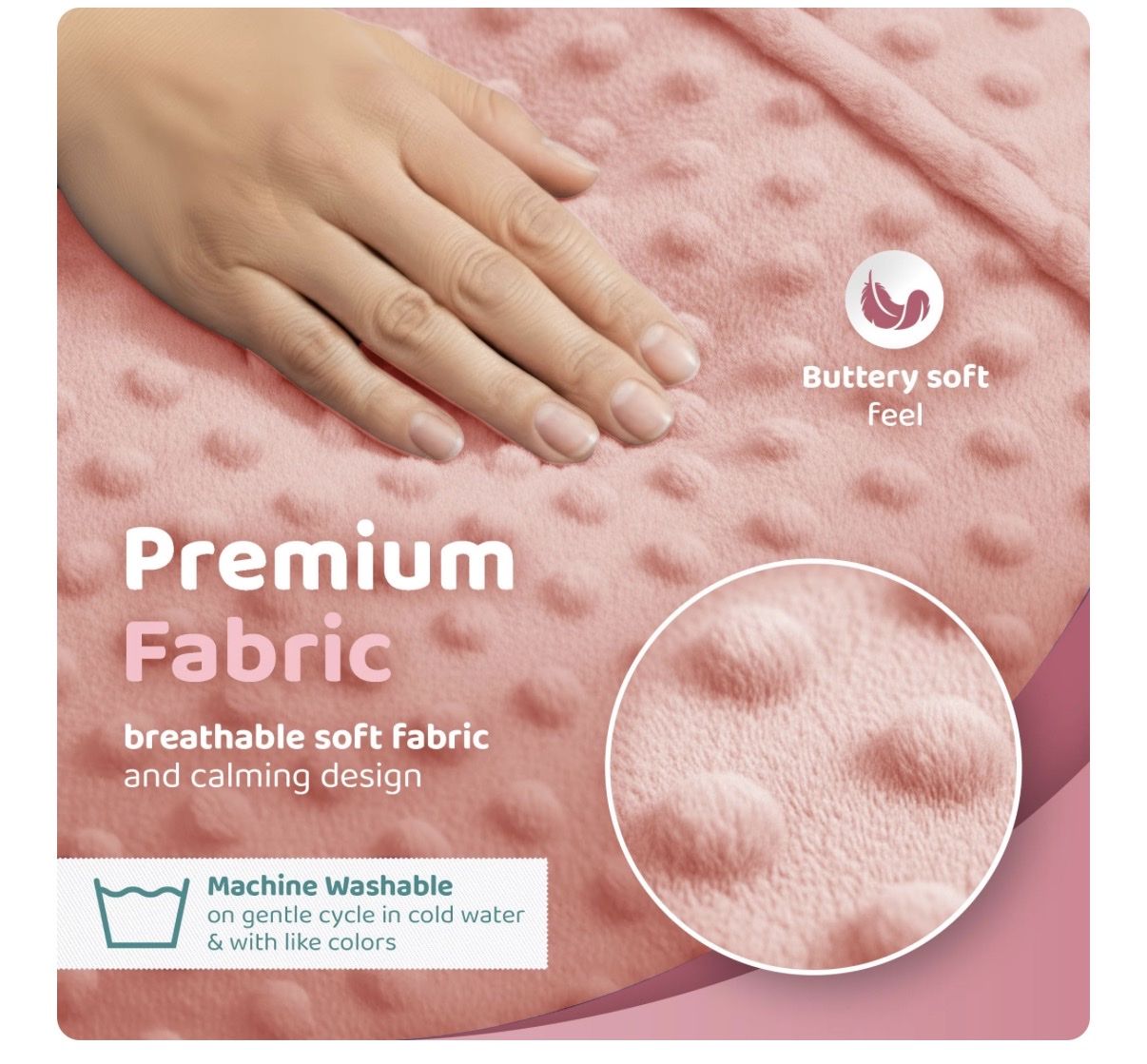 Soft Plush Wearable Support Pillow Cushion with Straps and Pockets
