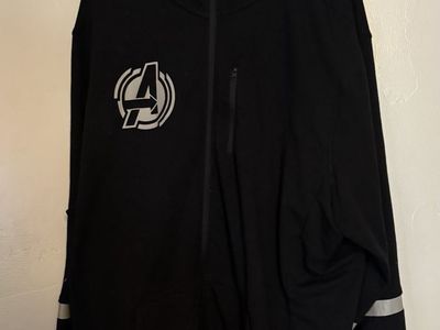 Marvel Disney California Adventure Avengers Full Zip Hoodie Black XXL