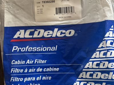 ACDelco CF3334C Cabin Air Filter