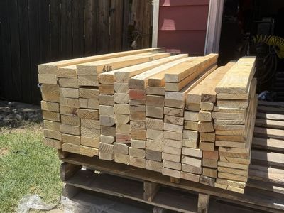 Assorted Wood Lumber - Various Sizes & Types - Ideal for DIY & Construction Projects