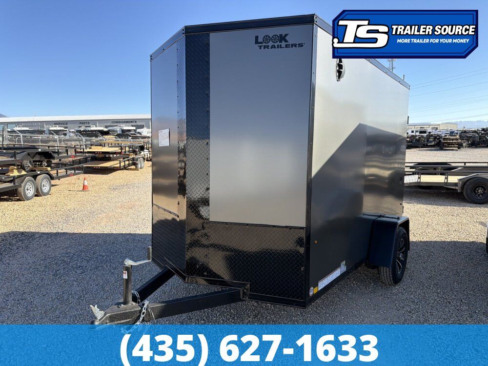 6x10 Look ST DLX Enclosed Cargo Trailer - 6'6" Interior - 3.5K GVWR - .080 PolyCor, Alloy Wheels
