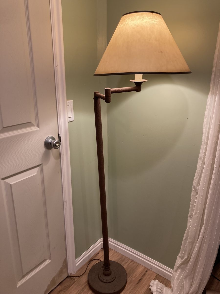 Floor Lamp with Swing Arm Shade – $25 OBO