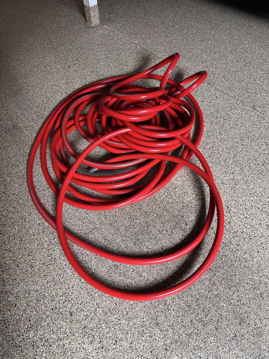 Red Garden Hose - Durable & Flexible Outdoor Watering Solution