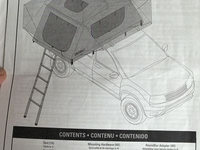 Yakima SkyRise Rooftop Tent - Car Top Tent with Ladder, Rainfly & Mounting Hardware
