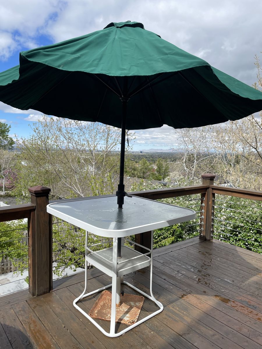 Free Patio Furniture Set Chairs Table Umbrella