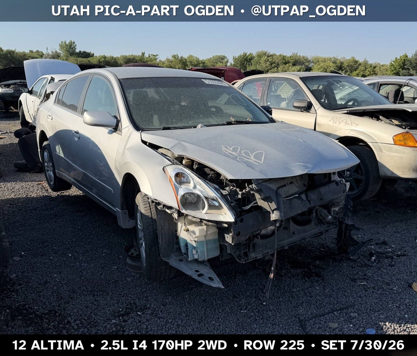 Just In! 2012 Nissan Altima Parts - UTPAP Ogden