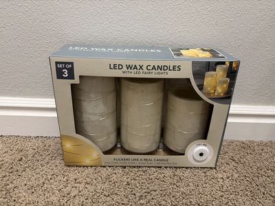 New LED 3 Pack Candles
