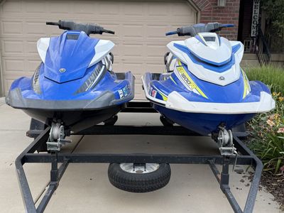 2019 Yamaha GP1800R SVHO + 2017 Yamaha VX Limited + Double Trailer - Super Low Hours!