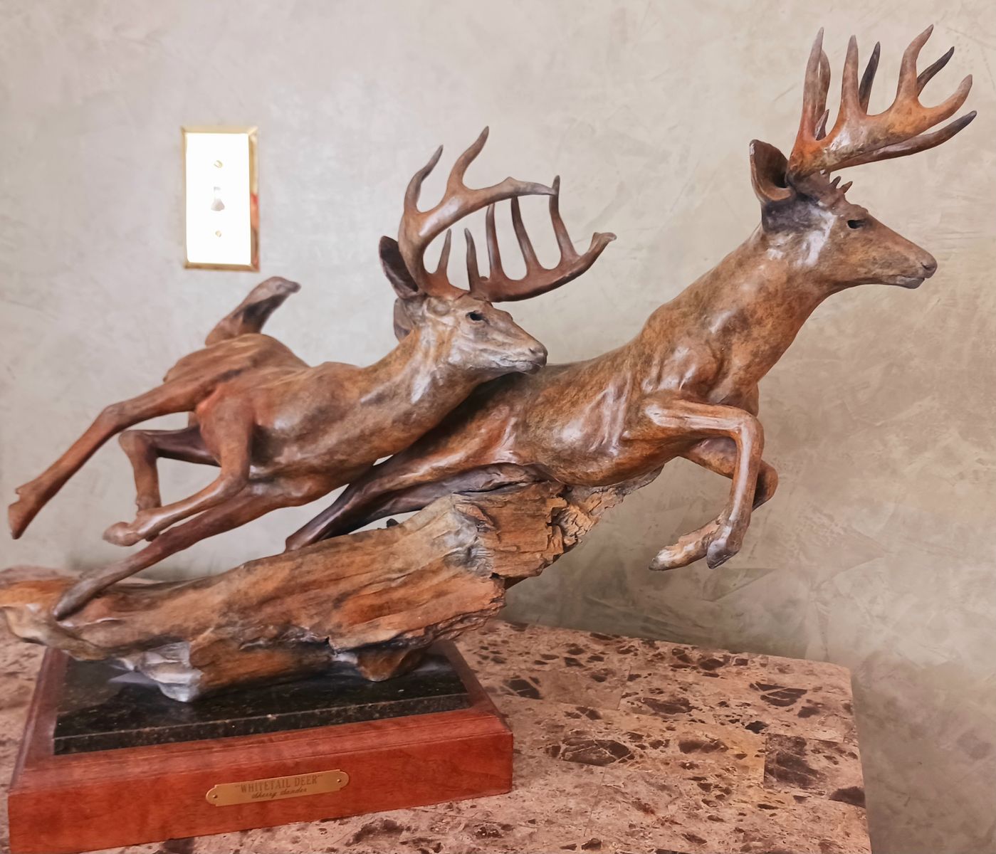 Sherry Sanders White Tail Deer Sculpture