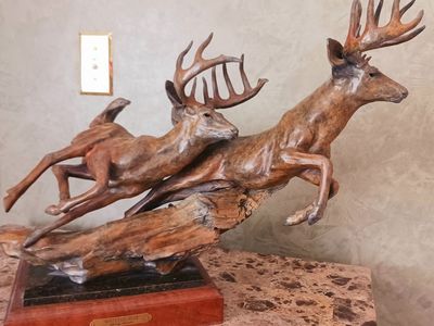 Sherry Sanders White Tail Deer Sculpture