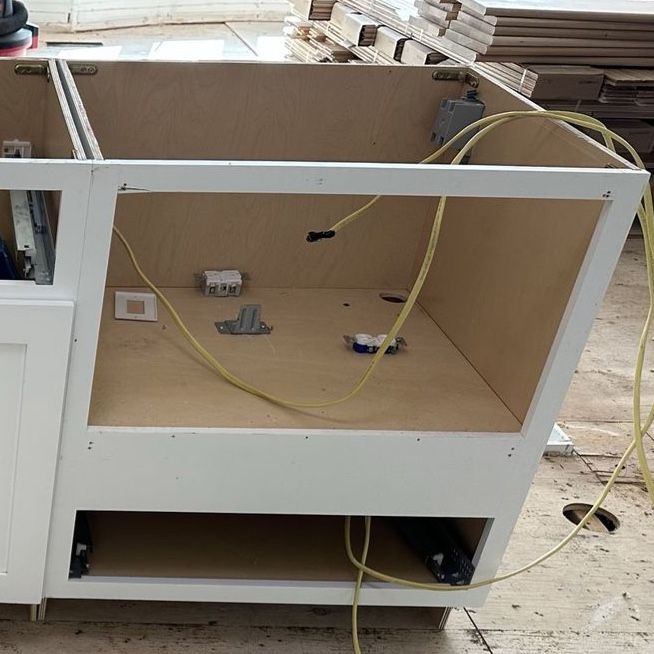 Kitchen Microwave Nook Cabinet
