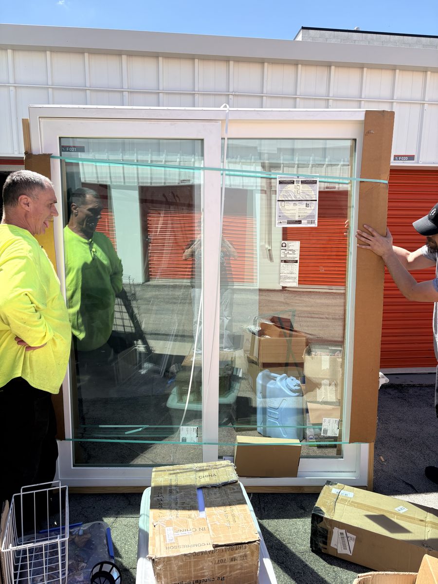 Pella 350 Series patio door and double-hung window