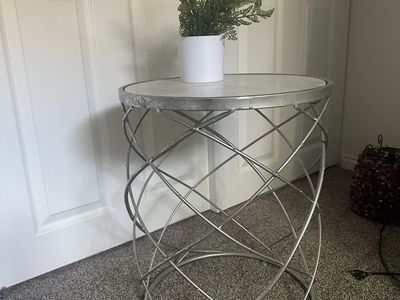 Decorative Round End Table - 26" Height