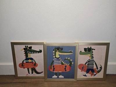 Kid's Crocodile Wall Art