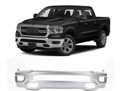 Dodge Ram 1500 Front Bumper (2019-2024)- Replacement, Silver