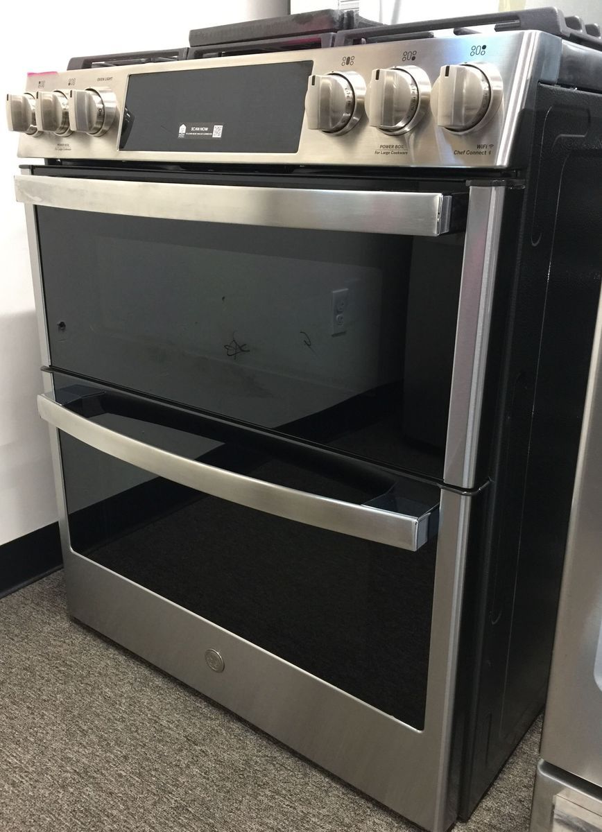 New GE Profile Double Oven Gas Range - Scratch and Dent