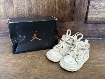 Baby Air Jordan 1 White 4C Toddler Sneakers