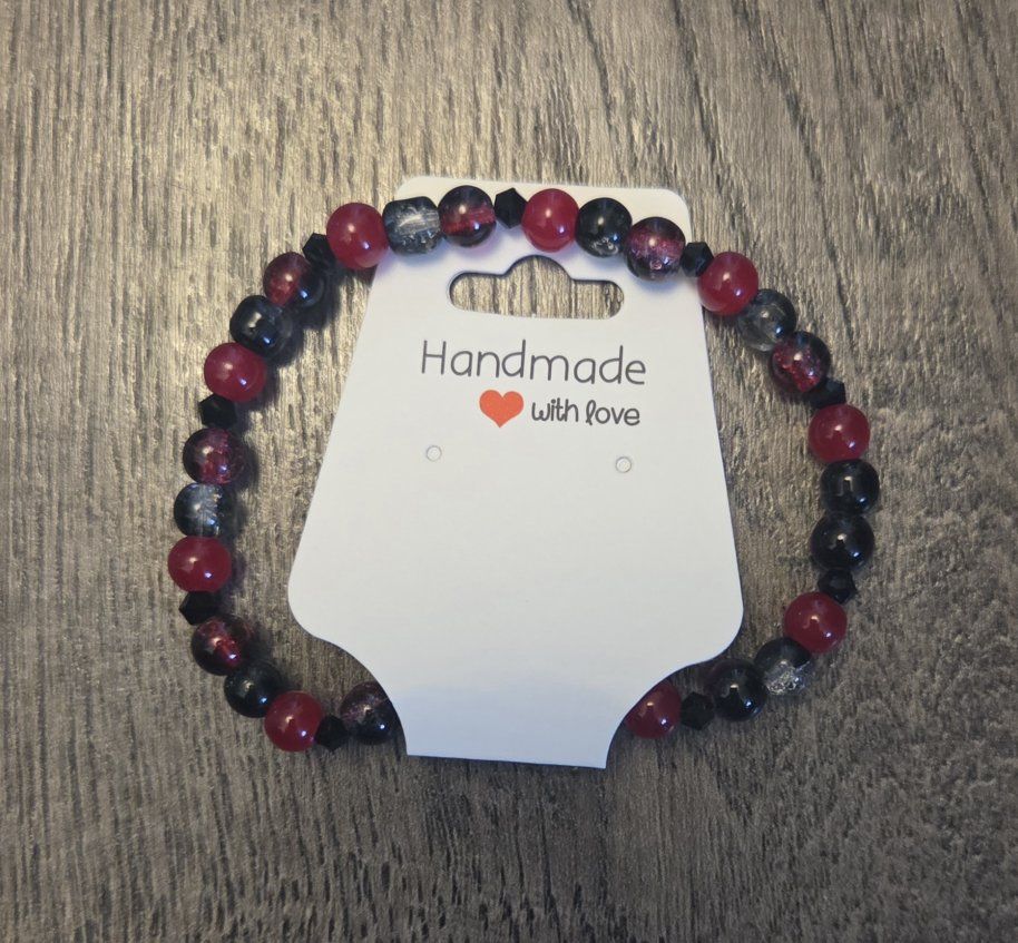 Handmade bracelet and earrings