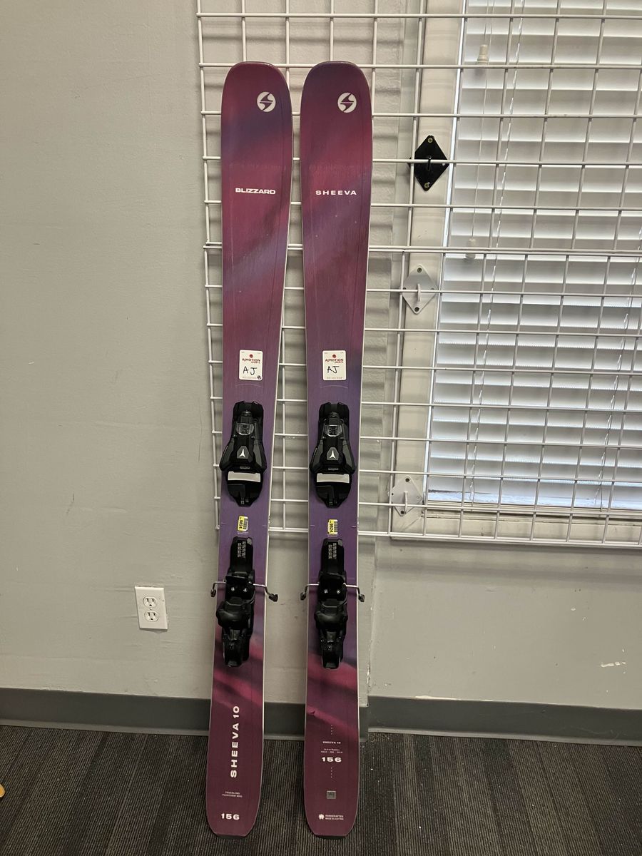 Used Blizzard Sheeva 10 156cm Skis w/ Atomic Strive 11 GW Bindings