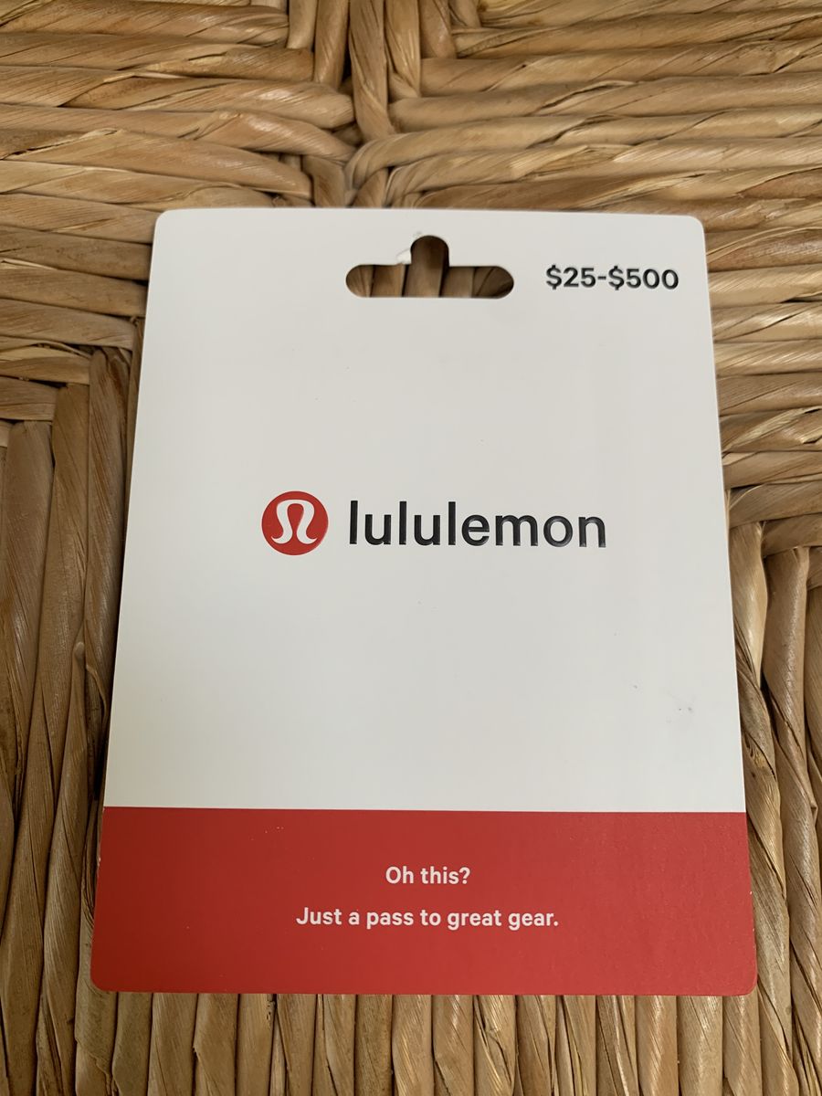 Lululemon gift card $50