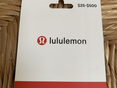 Lululemon gift card $50