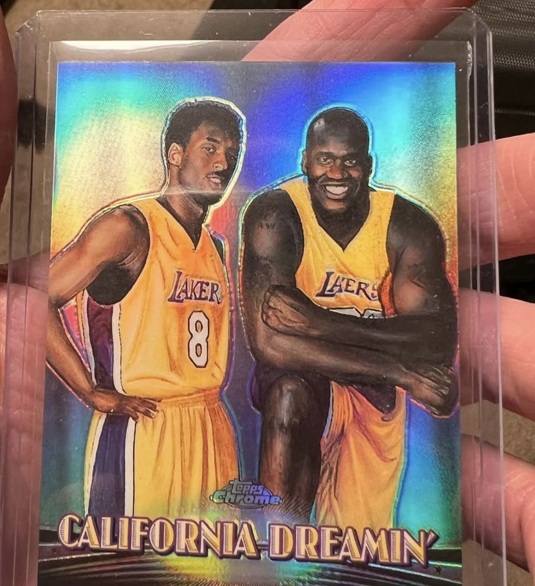 Kobe Bryant & Shaq - California Dreamin Refractor 2000 Topps Chrome