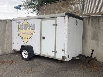 Enclosed Wellsfargo Cargo Trailer - White, Utility Hauler 6x12
