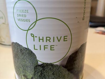 Freeze dried broccoli, food storage