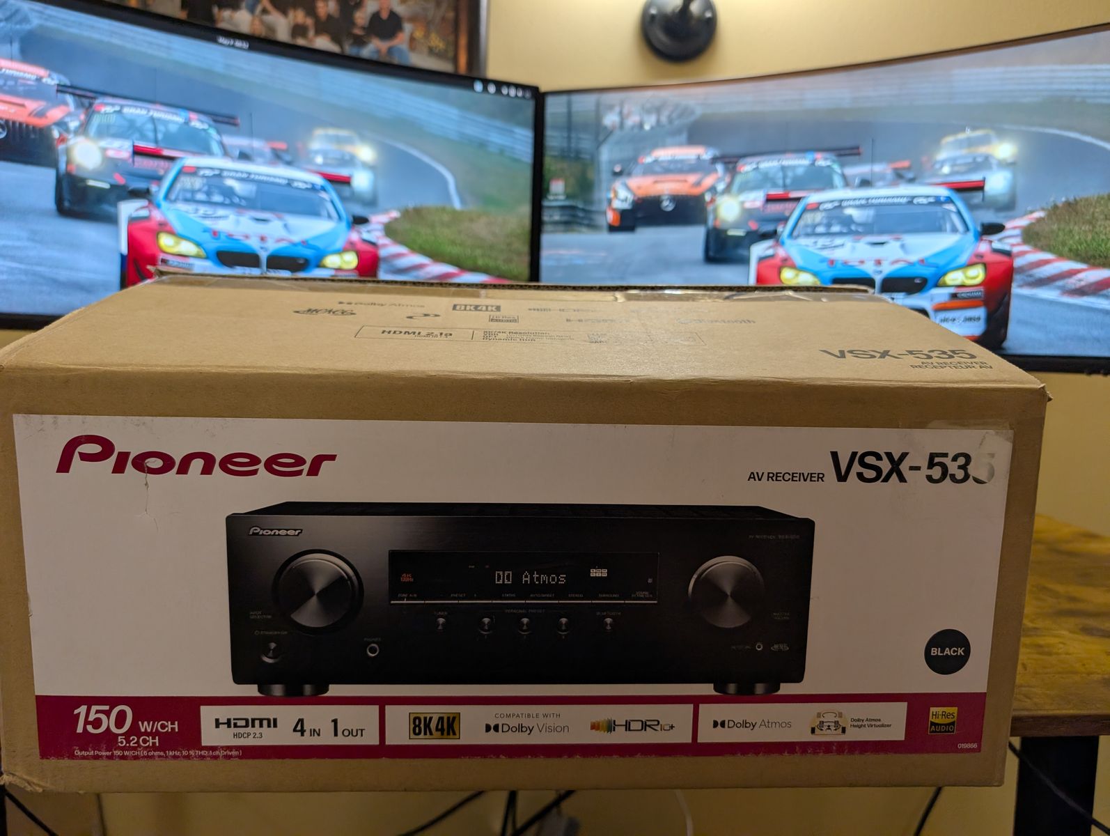 New- 8k Pioneer VSX-535 AV Receiver 5.2 Dolby Atmos OBO