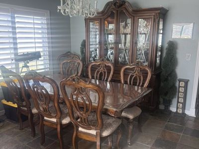 Formal Dining Table Set And China Cabinet